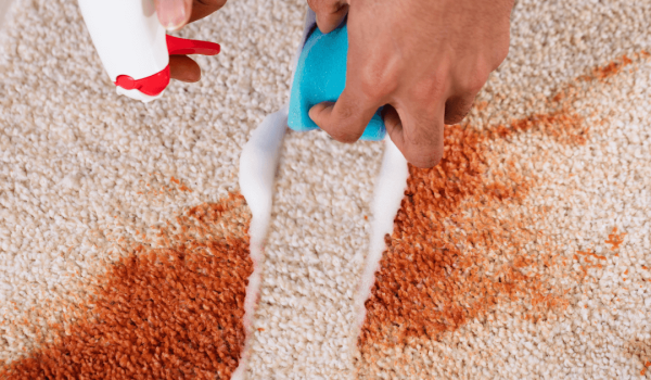 Carpet cleaning process