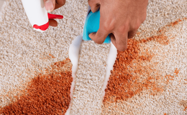 Carpet cleaning process